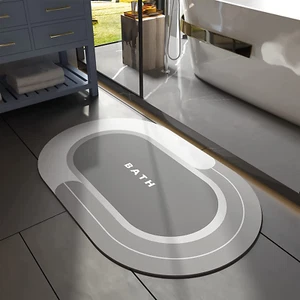 Montvoo Absorbent Non Slip Quick Dry Stain Resistant Bath Mat Rug for Bathroom F - Picture 1 of 12