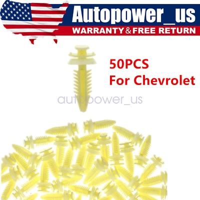 CLIPS DE PANEL DE MOLDURA DE PUERTA 50 PIEZAS para camioneta Chevrolet SUV C10 C1500 C2500 1988-2000 Foto 1 de 4