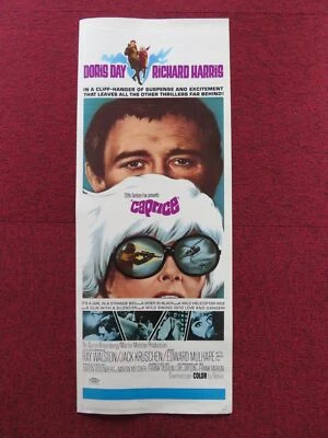 CAPRICE US INSERT (14"x 36") POSTER DORIS DAY RICHARD HARRIS 1967 - Bild 1 von 4