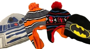 Hats- Batman Spiderman Star Wars R2D2 Winter Characters Kids/Toddler -Fun! - Picture 1 of 3