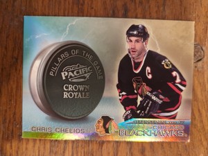 1998-99 Pacific Crown Royale Pillars of the Game Chris Chelios #5 HOF