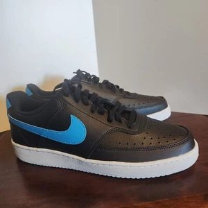 NEW Nike Court Vision Lo Nn Unisex Shoes Size 11, Color: Black/Laser Blue/White - Picture 1 of 12
