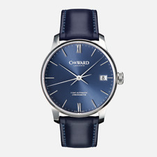 Christopher Ward C9 5 Day Automatic 43mm Chronometer Blue Dial Leather Watch