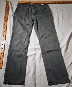 Big Star Jeans Mens 32R Black Union Denim Straight Leg Stretch Casual Pants - Picture 1 of 16