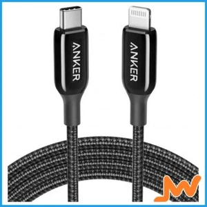 Anker PowerLine+ III USB-C to Lightning Cable 6ft Black - Picture 1 of 5
