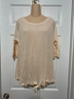 La Perla Studio Manica Short Sleeves Lounge Top Blush XS Modal Cashmere Blend - Image 1 of 2