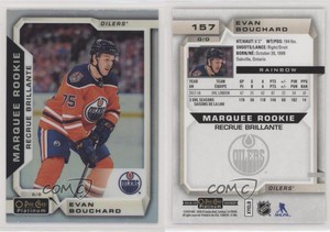 2018-19 O-Pee-Chee Platinum Marquee Rookies Rainbow Evan Bouchard #157 Rookie RC