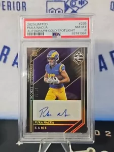 2023 Panini Limited PUKA NACUA Gold Spotlight Rookie Autographs Auto /49 RC Rams - Picture 1 of 2