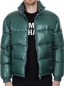 Armani Exchange A/X Men's Winter Quilted Puffer Jacket-Dark Green- Size: XL- New - Picture 1 of 6