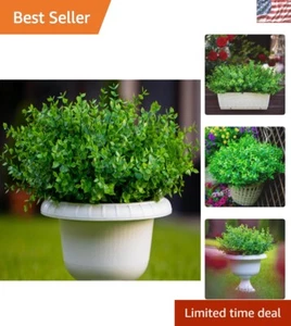 16 Bundles UV Resistant Artificial Boxwood Shrubs for Versatile Outdoor Decor - Picture 1 of 11
