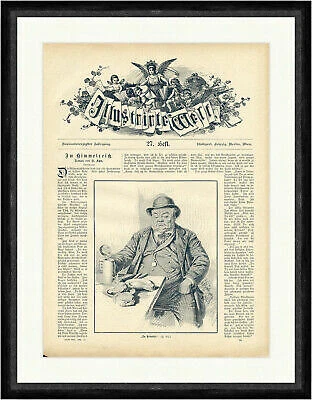 Da Privatier Bierkrug Taschenuhr Besteck Teller Anzug Hut Tisch Faksimile_E 4332 - Bild 1 von 1