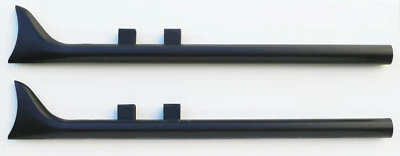 36" NEGRO COLA DE PEZ DOBLE ESCAPE HARLEY ELECTRA GLIDE ROAD KING STREET 1995-2016 Foto 1 de 2