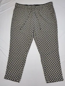 Coldwater Creek Pull On Pants Womens 2X Natural Fit Lightweight Geometric Pocket - Picture 1 of 16