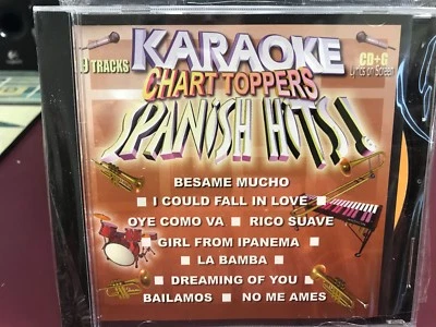 Chart Toppers Karaoke KCT 025 Spanish Hits CDG Multiplex Sealed - Image 1 of 3