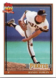 1991 Topps Baseball - #167 Randy Tomlin (RC) - Picture 1 of 2