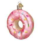 Old World Christmas Pink Sprinkles Donut Ornament W