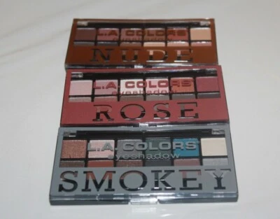 2X L.A. COLORS Eyeshadow Palette 12 Shades Pick Your Color From SMOKEY,ROSE,NUDE - Image 1 of 3