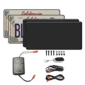 Blackout and Vanish license plate cover for CARS Universal fit, 6x12, USA CANADA - Picture 1 of 7