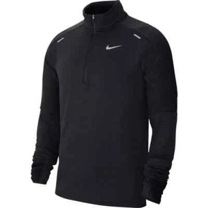 Nike Mens Size Lg Therma Sphere 3.0 Element DRI FIT Running Half Zip Top Black - Picture 1 of 4
