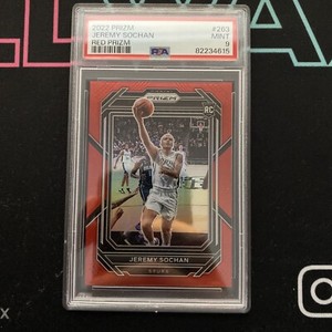 JEREMY SOCHAN RC /299 2022 PANINI PRIZM RED PRIZM #263 PSA 9 MINT