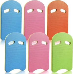 6 Pieces Swimming Training Kickboard EVA Foam Swim Kick Board with Removable Han - Picture 1 of 12