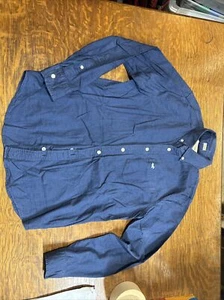 Hollister EPIC FLEX Men's Small Blue Button Up Long Sleeve Stretch Preppy Casual - Picture 1 of 7