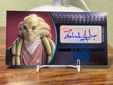 Star Wars Attack Of The Clones Topps Card Kit Fisto Autograph Mint Widevision