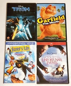 Tron: Legacy, Surf's Up, Garfield The Movie & Lemony Snicket DVD Lot - Picture 1 of 5