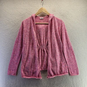 Circo Sweater Girls Extra Large Pink Open Cardigan Long Sleeve Hooded Heavy - Picture 1 of 9