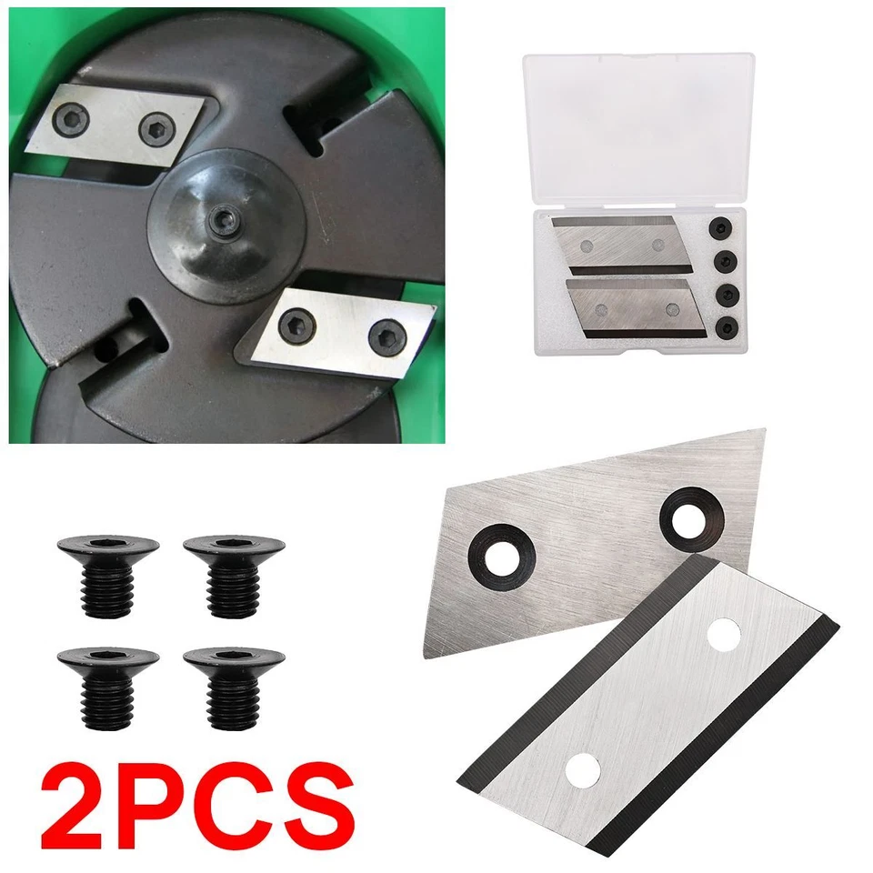 2X Häcksler Schredder Klinge Gartenhäcksler Messer Ersatzklingen mit M6 Schraube - Bild 1 von 4