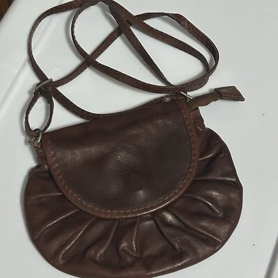 Vintage Vera Pelle Made in Italy Leather Crossbody Shoulder Bag Handbag Brown - Image 1 of 4
