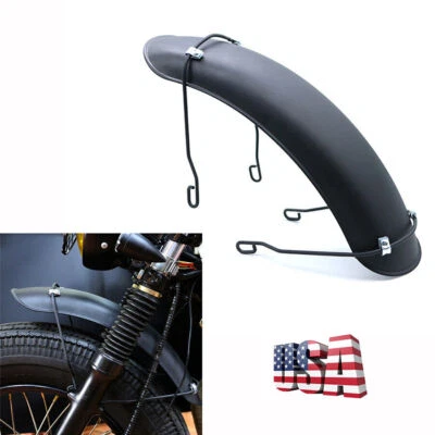 1pc Metal Front Fender Protector Mudguard Cover for 16" 17" 18" Motorcycle Wheel Foto 1 de 4
