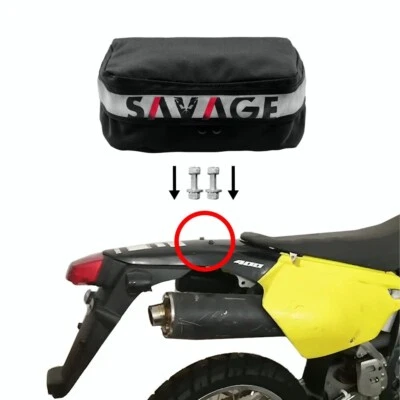 Paquete de bolsa de herramientas para guardabarros de asiento trasero para SUZUKI DRZ 400S DR-Z 400E DR-Z400SM 2022+ Foto 1 de 4
