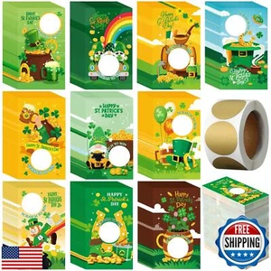 WinnerWhy 200 Pcs St. Patrick's Day Scratch off Game Cards 10 Styles Holiday - Picture 1 of 5