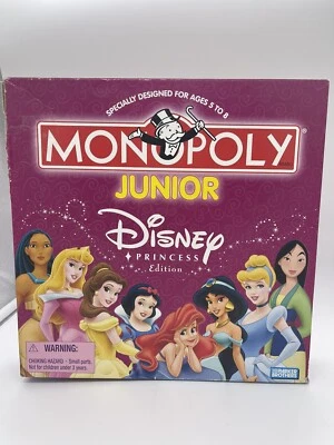 Monopoly Junior Disney Princess Edition 2004 Jasmine Mulan Ariel Pocahontas Foto 1 de 4