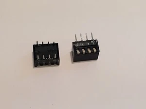 4 VÍAS DIL INTERRUPTOR MONTAJE DE PCB (PAQUETE DE 5) bsa7bq - Imagen 1 de 1