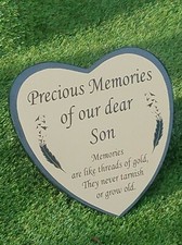 Engraved Personalised Black Granite Memorial Grave Cemetery Plaque Stone