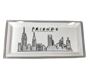 Friends TV Serie NYC Skyline weiß Serviertablett 13,5" x 6,75" neu mit Etikett - Bild 1 von 4