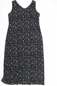 Laura Ashley Women's Black Maxi Dress Size 16 Sleeveless - Picture 1 of 12