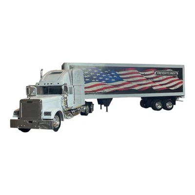 Freightliner Classic XL Truck White with Dry Van Trailer White with Patriotic Gr - Image 1 of 4
