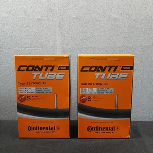 2 Stück Continental Fahrrad Conti Schläuche Tour 28 Slim 700C 40mm Schrader  - Bild 1 von 2