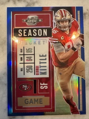 2020 Panini Contenders Optic Blue #51 George Kittle 93/99 - FB 49’ers - Image 1 of 4