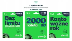 Starter Plus 5 zł Miesiąc za darmo Poland Prepaid SIM Card 400 GB - Zdjęcie 1 z 9