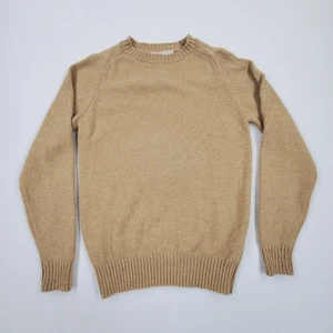 Suéter De Colección Años 50 60 Colección The Fox Para Hombres Mezcla Lana L Beige Tostado Hecho en EE. UU. - Imagen 1 de 11