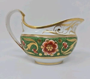 Early Derby Creamer, Green Band With Orange Flowers 1806-25 - Picture 1 of 14