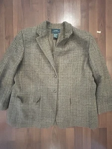LAUREN RALPH LAUREN maßgeschneidertes Sakko 100% reine Wolle Damen Größe 20 W beige - Bild 1 von 9