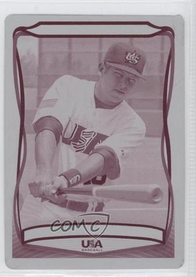2010 USA Baseball Team Printing Plate Magenta 1/1 Steven Rodriguez Steve 0t3 - Image 1 of 3