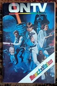 RARA GUIDA PROGRAMMA ONTV STAR WARS ORIGINALE 1982 DALLA ZONA DI CHICAGO - RAGGIO ZUCCHERO - Foto 1 di 8