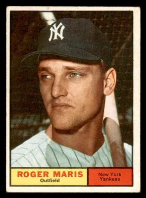 1961 TOPPS # 2 ROGER MARIS YANKEES MUITO BOM ESTADO-EX 540367 (KYCARDS) - Imagem 1 de 2