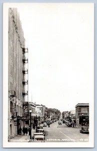 Astoria Oregon ODER kommerzielle Straßenbahnen Schilder Echtfoto Postkarte RPPC 1930-50 - Bild 1 von 4